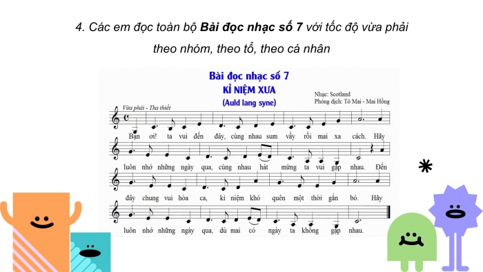 Giáo án PPT Âm nhạc 6 chân trời Tiết 27: Bài đọc nhạc số 7