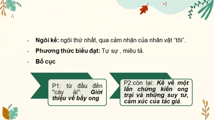 Giáo án PPT Ngữ văn 6 chân trời Bài 5: Thương nhớ bầy ong