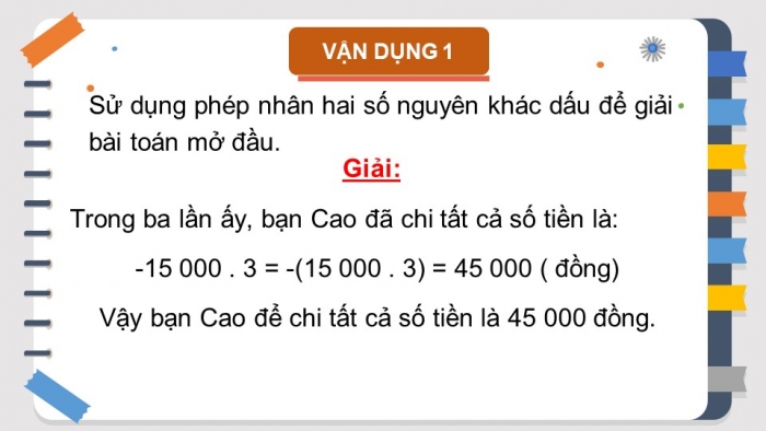 Giáo án PPT Toán 6 kết nối Bài 16: Phép nhân số nguyên