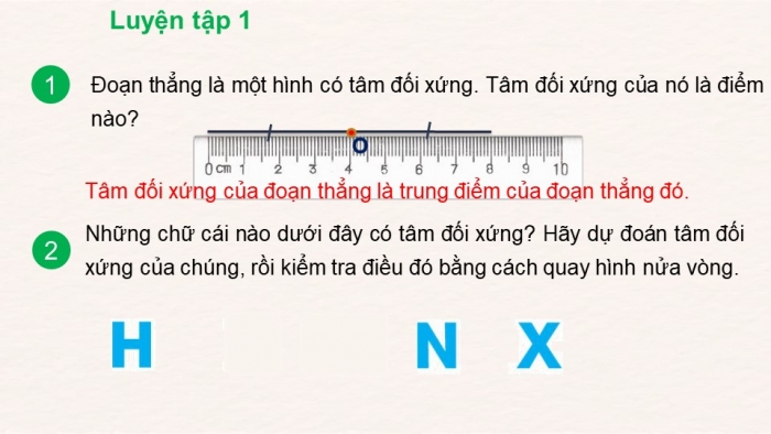 Giáo án PPT Toán 6 kết nối Bài 22: Hình có tâm đối xứng