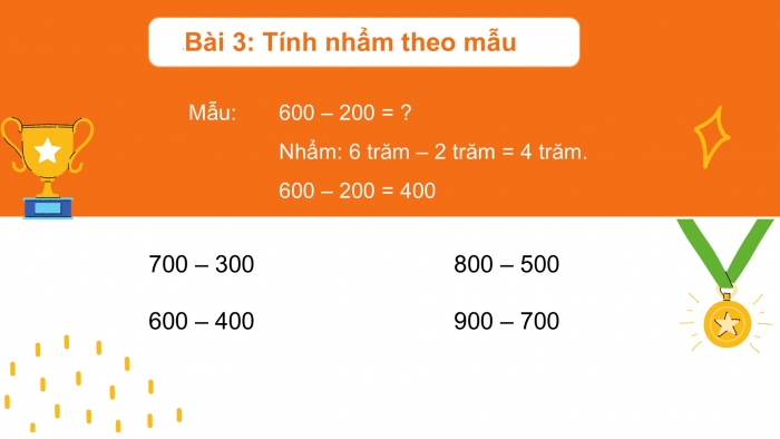 Giáo án PPT Toán 2 kết nối Bài 61: Phép trừ (không nhớ) trong phạm vi 1 000