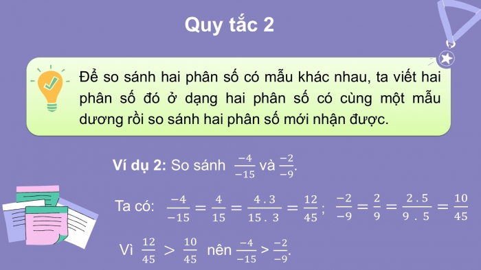 Giáo án PPT Toán 6 chân trời Bài 3: So sánh phân số