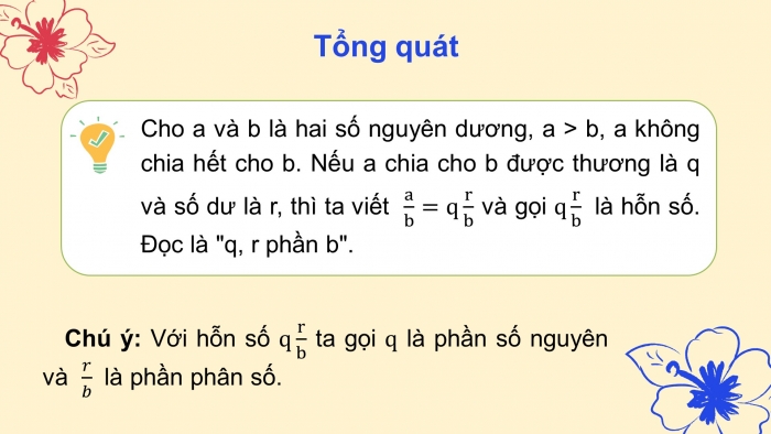 Giáo án PPT Toán 6 chân trời Bài 7: Hỗn số