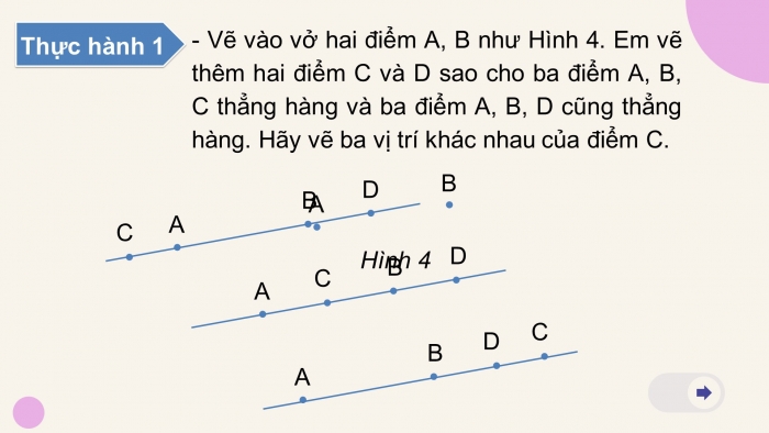 Giáo án PPT Toán 6 chân trời Bài 2: Ba điểm thẳng hàng. Ba điểm không thẳng hàng