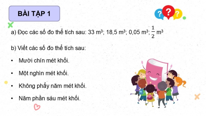 Giáo án điện tử Toán 5 cánh diều Bài 64: Mét khối