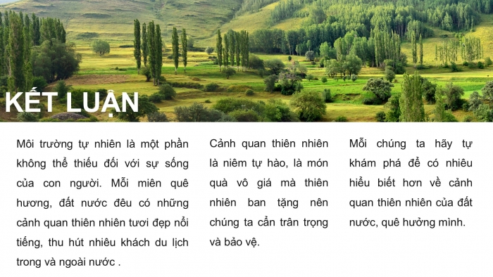 Giáo án PPT HĐTN 6 kết nối Tuần 25: Khám phá cảnh quan thiên nhiên