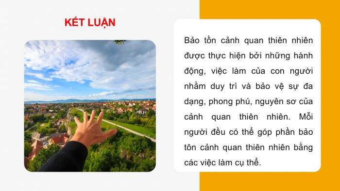 Giáo án PPT HĐTN 6 kết nối Tuần 26: Bảo tồn cảnh quan thiên nhiên