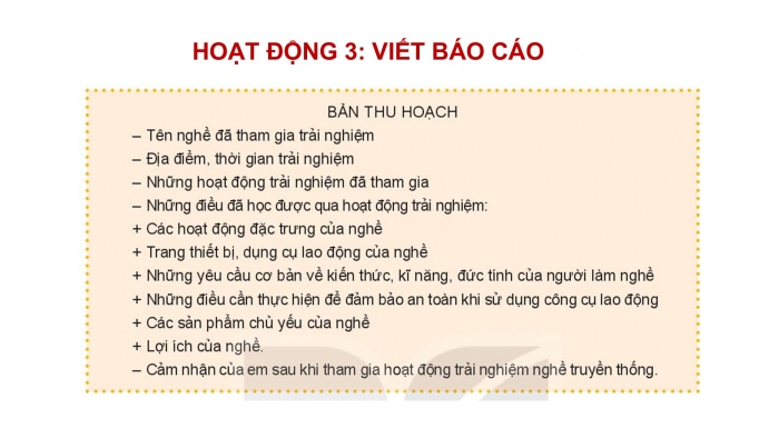 Giáo án PPT HĐTN 6 kết nối Tuần 31: Trải nghiệm nghề truyền thống