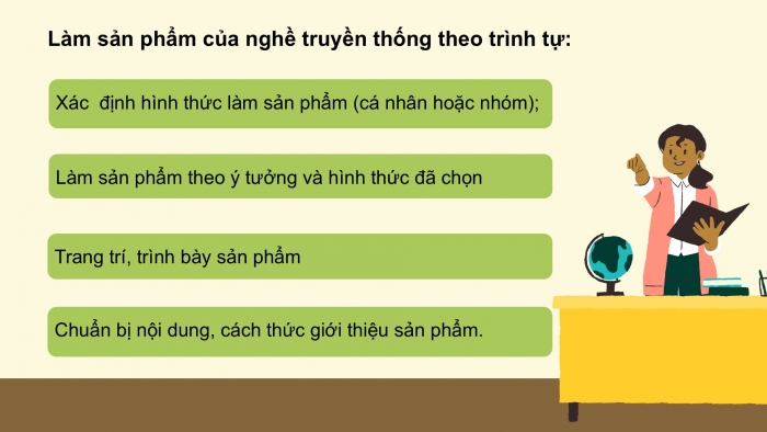 Giáo án PPT HĐTN 6 kết nối Tuần 34: Em tập làm nghề truyền thống