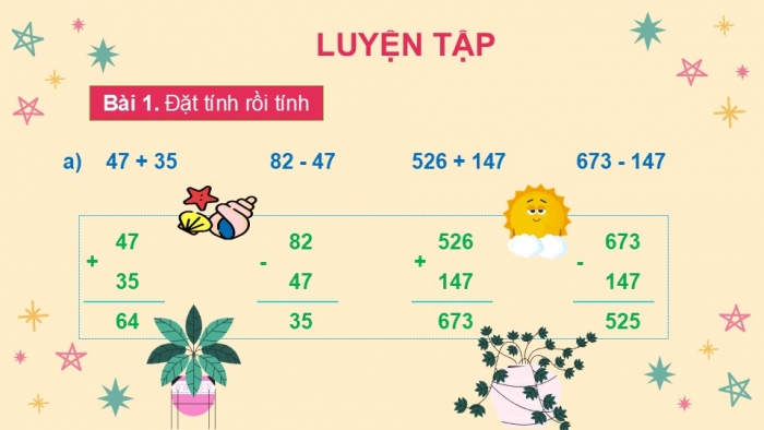 Giáo án PPT Toán 2 kết nối Bài 75: Ôn tập chung