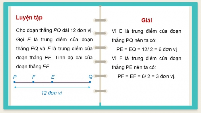 Giáo án PPT Toán 6 kết nối Bài 35: Trung điểm của đoạn thẳng