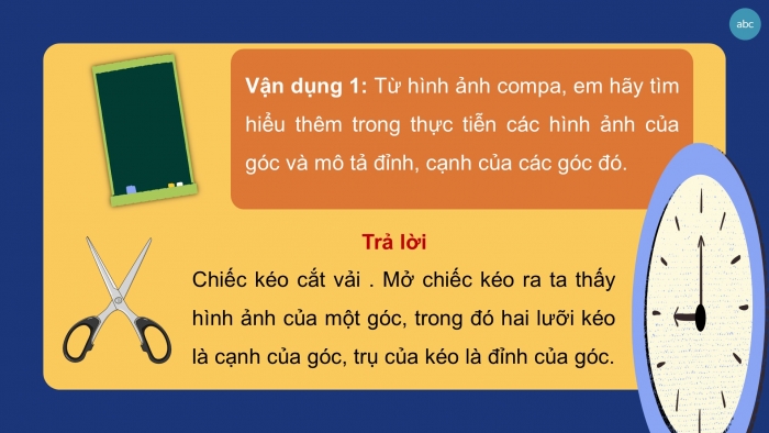 Giáo án PPT Toán 6 kết nối Bài 36: Góc