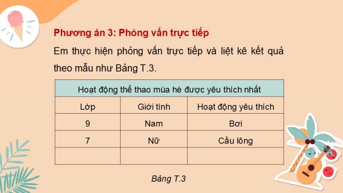 Giáo án PPT Toán 6 kết nối Thực hành trải nghiệm: Hoạt động thể thao nào được yêu thích nhất trong hè?