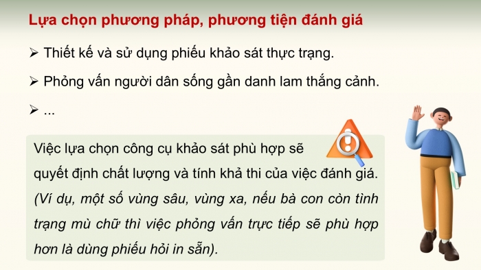 Giáo án điện tử Hoạt động trải nghiệm 12 cánh diều Chủ đề 6: Bảo vệ cảnh quan thiên nhiên và sự đa dạng sinh học (P2)