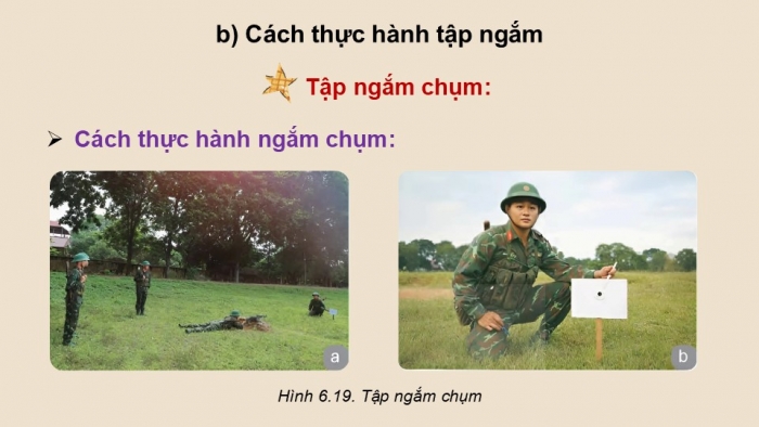 Giáo án điện tử Quốc phòng an ninh 12 kết nối Bài 6: Kĩ thuật bắn súng tiểu liên AK (P2)