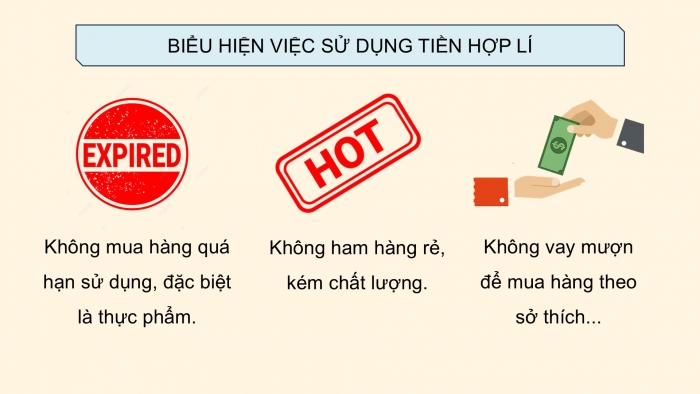 Giáo án điện tử Đạo đức 5 chân trời Bài 12: Em sử dụng tiền hợp lí