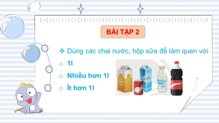 Giáo án PPT Toán 2 chân trời bài Lít