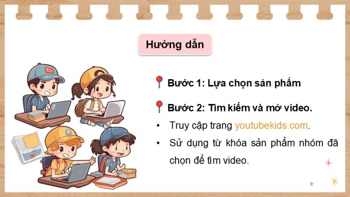 Giáo án điện tử Tin học 5 chân trời Bài 8B: Thực hành tạo sản phẩm thủ công theo video hướng dẫn