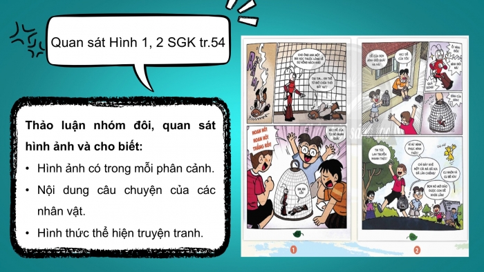 Giáo án điện tử Mĩ thuật 5 chân trời bản 1 Bài 2: Sáng tác truyện tranh