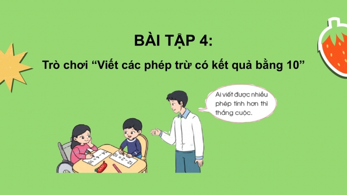 Giáo án PPT Toán 2 cánh diều bài Luyện tập phép trừ (không nhớ) trong phạm vi 20