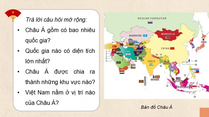 Giáo án điện tử Lịch sử và Địa lí 5 kết nối Bài 22: Các châu lục và đại dương trên thế giới