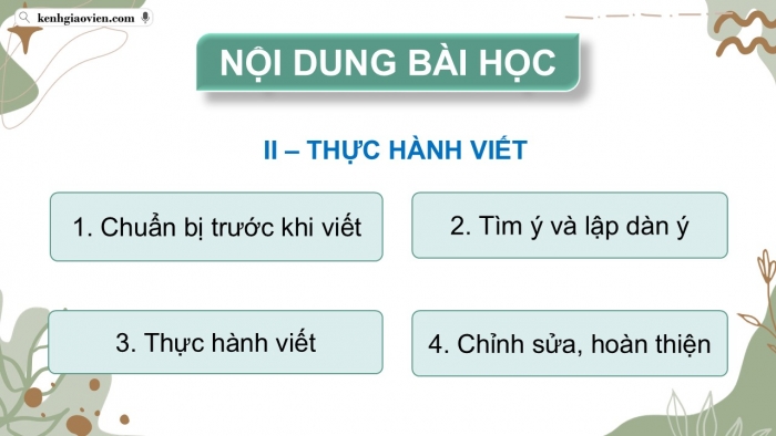 Giáo án điện tử chuyên đề Ngữ văn 12 kết nối CĐ 3 Phần 2: Viết bài giới thiệu về phong cách sáng tác của một trường phái văn học được thể hiện qua những tác phẩm cụ thể