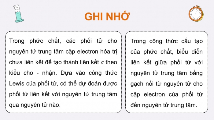 Giáo án điện tử chuyên đề Hoá học 12 kết nối Bài 7: Một số vấn đề cơ bản về phức chất