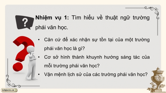 Giáo án điện tử chuyên đề Ngữ văn 12 cánh diều CĐ 3 Phần I: Phong cách sáng tác của một trường phái văn học