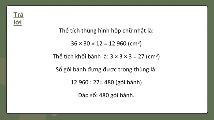 Giáo án PPT dạy thêm Toán 5 Kết nối bài 53: Thể tích của hình lập phương