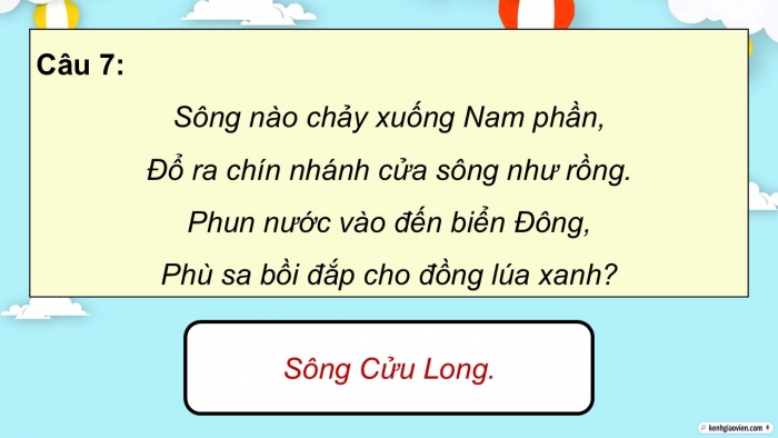 Giáo án điện tử Ngữ văn 9 kết nối Bài 9: Tình sông núi (Trần Mai Ninh)