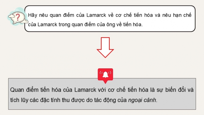 Giáo án điện tử KHTN 9 kết nối - Phân môn Sinh học Bài 50: Cơ chế tiến hóa