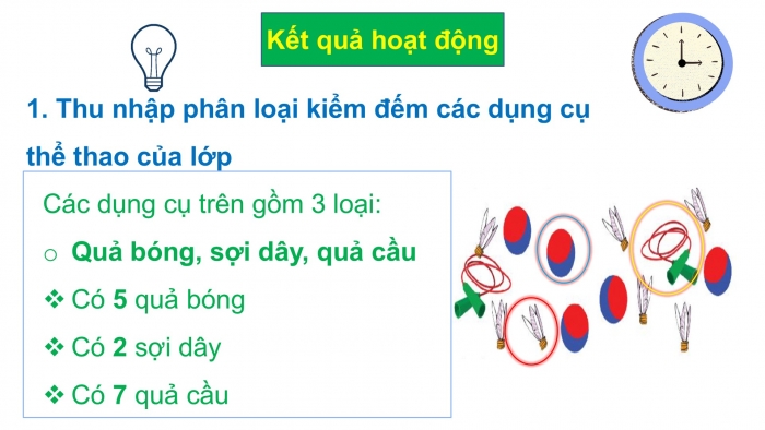 Giáo án PPT Toán 2 chân trời bài Thu thập, phân loại, kiểm đếm