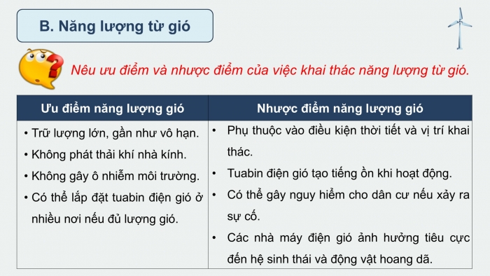 Giáo án điện tử KHTN 9 chân trời - Phân môn Vật lí Bài 15: Năng lượng tái tạo