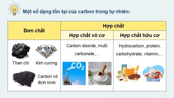 Giáo án điện tử KHTN 9 chân trời - Phân môn Hoá học Bài 34: Nguồn carbon. Chu trình carbon và sự ấm lên toàn cầu