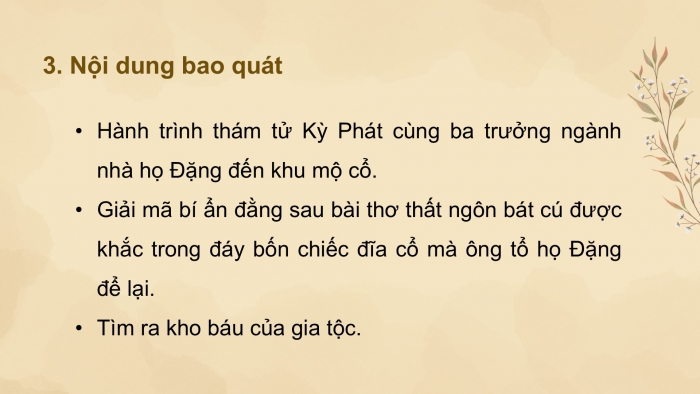 Giáo án PPT dạy thêm Ngữ văn 9 Chân trời bài 7: Ngôi mộ cổ (Phạm Cao Củng)