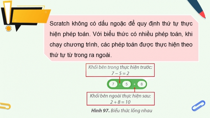 Giáo án điện tử Tin học 5 kết nối Bài 15: Sử dụng biểu thức trong chương trình