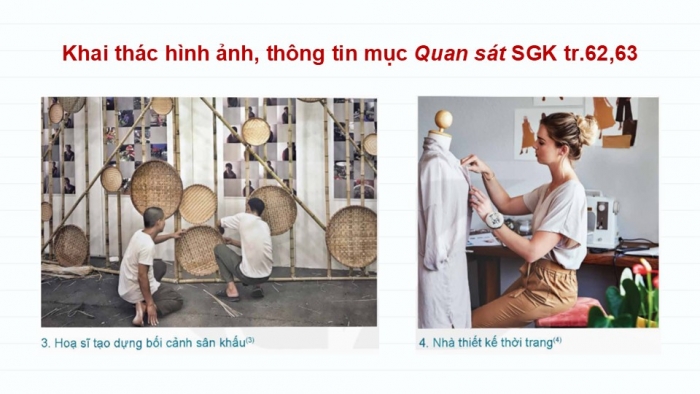 Giáo án điện tử Mĩ thuật 9 kết nối Bài 15: Ngành, nghề liên quan đến mĩ thuật ứng dụng