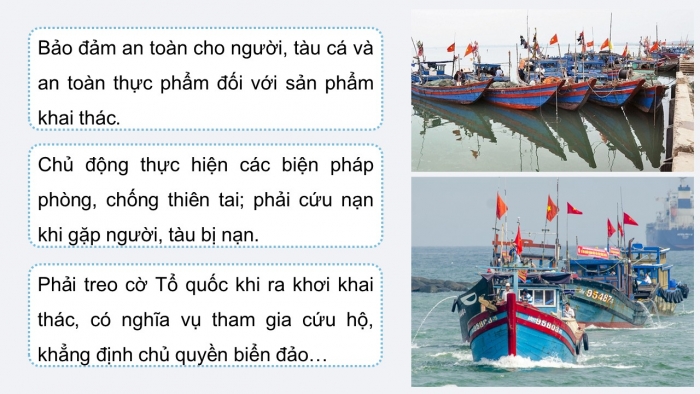 Giáo án điện tử Công nghệ 12 Lâm nghiệp - Thủy sản Kết nối Bài 27: Khai thác nguồn lợi thủy sản