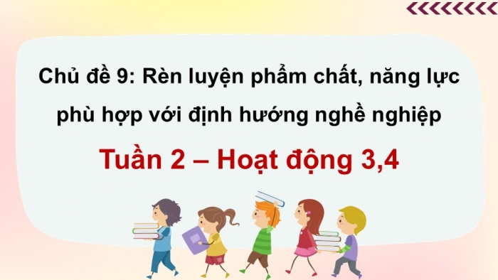 Giáo án điện tử Hoạt động trải nghiệm 12 kết nối Chủ đề 9 Tuần 2