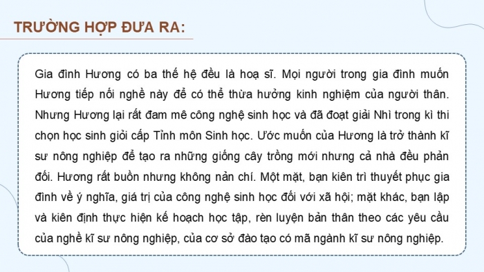 Giáo án điện tử Hoạt động trải nghiệm 12 kết nối Chủ đề 10 Tuần 2