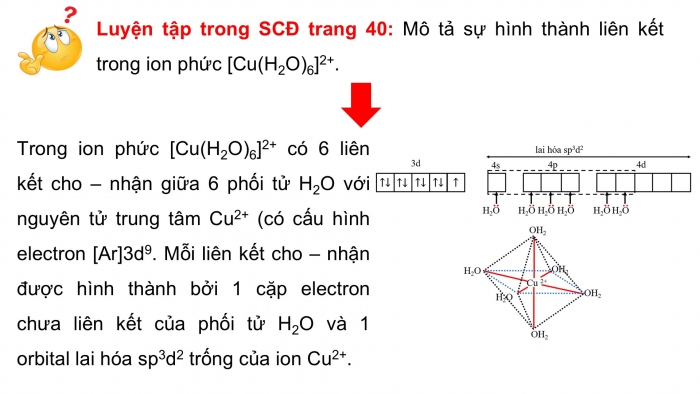 Giáo án điện tử chuyên đề Hoá học 12 chân trời Bài 7: Liên kết và cấu tạo của phức chất