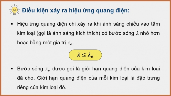 Giáo án điện tử chuyên đề Vật lí 12 cánh diều Bài 1: Năng lượng photon và hiệu ứng quang điện