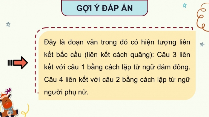 Giáo án điện tử Tiếng Việt 5 cánh diều Bài 16: Luyện tập liên kết câu bằng cách lặp từ ngữ