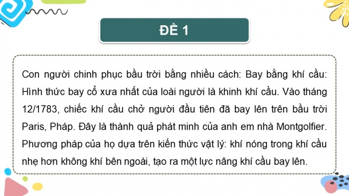 Giáo án điện tử Tiếng Việt 5 cánh diều Bài 17: Trao đổi Chinh phục bầu trời