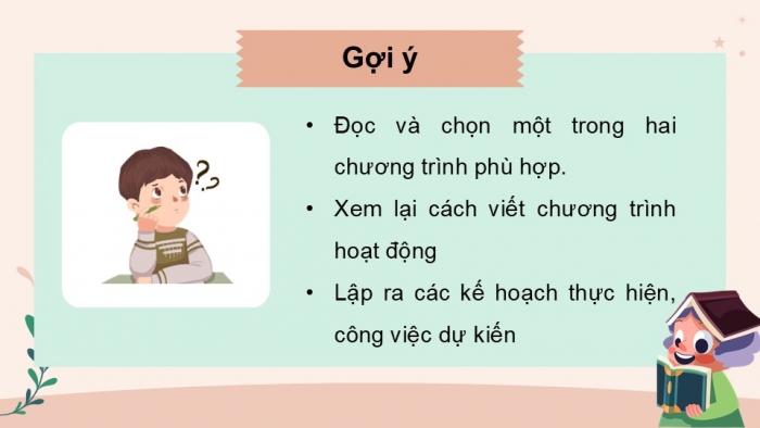 Giáo án điện tử Tiếng Việt 5 cánh diều Bài 17: Luyện tập viết chương trình hoạt động (Thực hành viết)