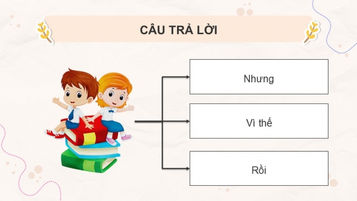 Giáo án điện tử Tiếng Việt 5 cánh diều Bài 18: Luyện tập liên kết câu bằng từ ngữ nối