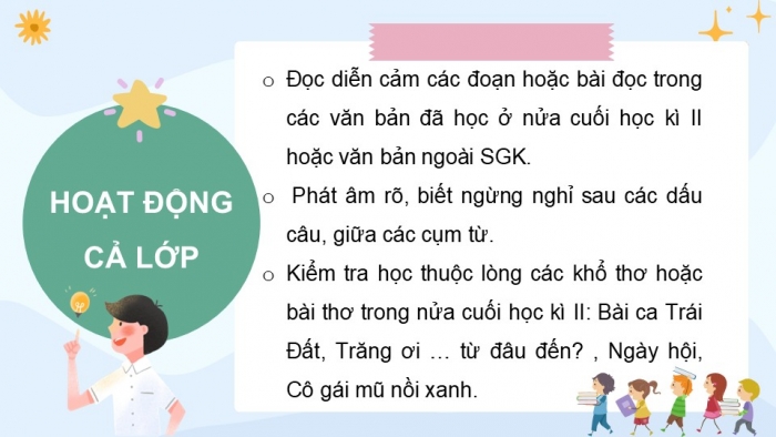 Giáo án điện tử Tiếng Việt 5 cánh diều Bài 19: Ôn tập cuối năm học (Tiết 13)