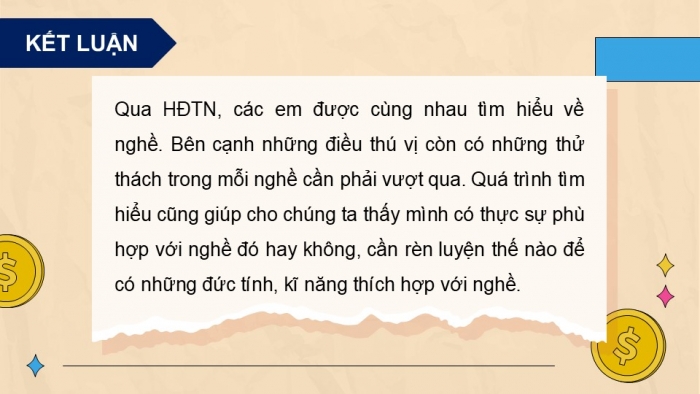 Giáo án điện tử Hoạt động trải nghiệm 5 kết nối Chủ đề Ước mơ nghề nghiệp - Tuần 34