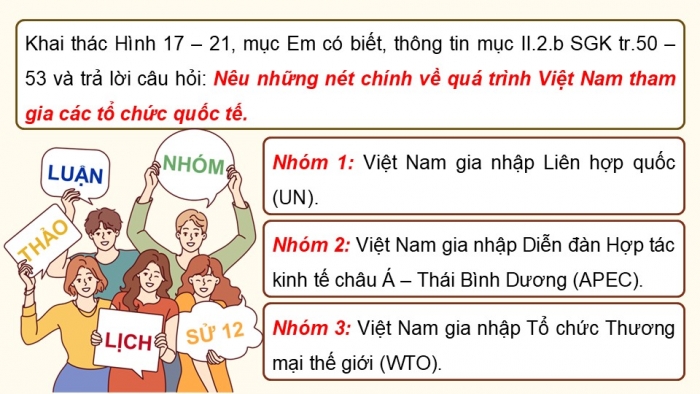 Giáo án điện tử chuyên đề Lịch sử 12 kết nối CĐ 3 Phần 2: Việt Nam hội nhập khu vực và thế giới (P3)