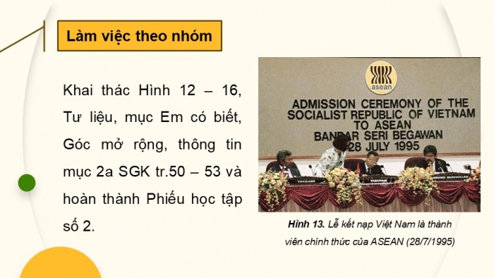 Giáo án điện tử chuyên đề Lịch sử 12 cánh diều CĐ 3 Phần II: Việt Nam hội nhập khu vực và quốc tế (Quá trình Việt Nam hội nhập khu vực và quốc tế) (1)